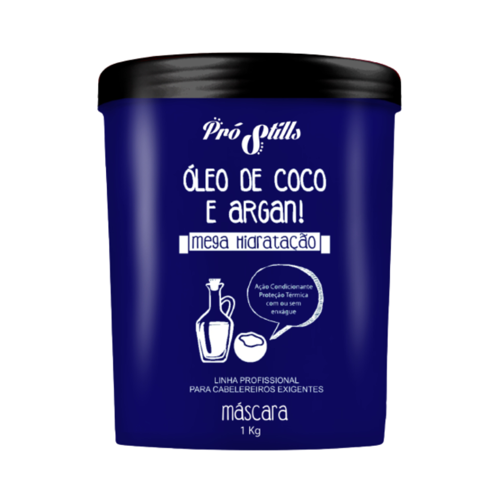 Máscara Óleo De Coco E Argan 1l Pró Stills | Shopee Brasil