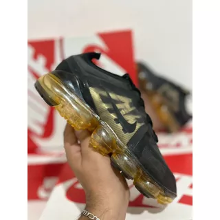 Tenis Masculino V.Max Bolhas Air Preto Dourado Importado Envio em 24h ! ! !