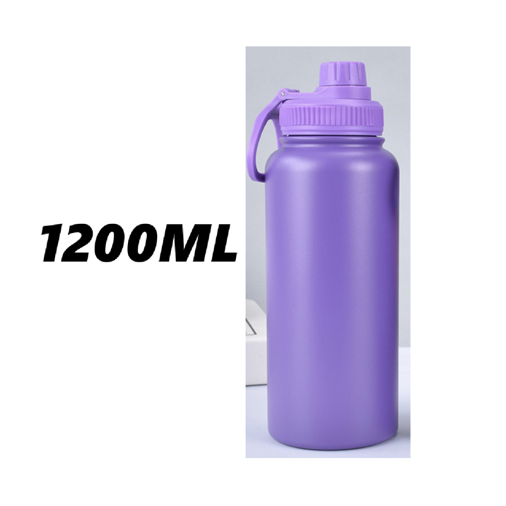 Garrafa Térmica 1200ml garrafa macaron espacial Quente & Frio Com Isolamento Térmico De Grande Capacidade