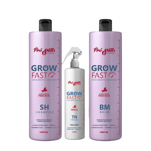 Kit Grow Fast Profissional 1l Pro Stills Aceleração De Crescimento ...