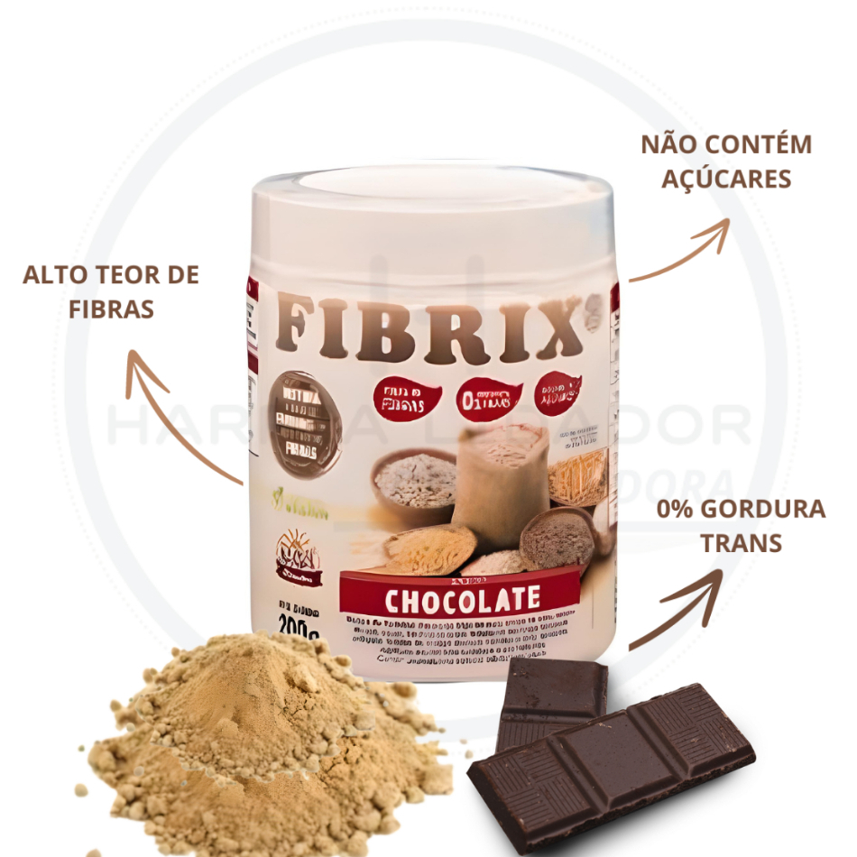 Regulador Intestinal FIBRIX SABOR CHOCOLATE Vegano 200g | Shopee Brasil