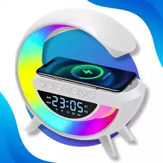 G-speaker Smart Station - Luminária Bluetooth Inteligente Estilo Quente RGB Luz Carregador Sem Fio