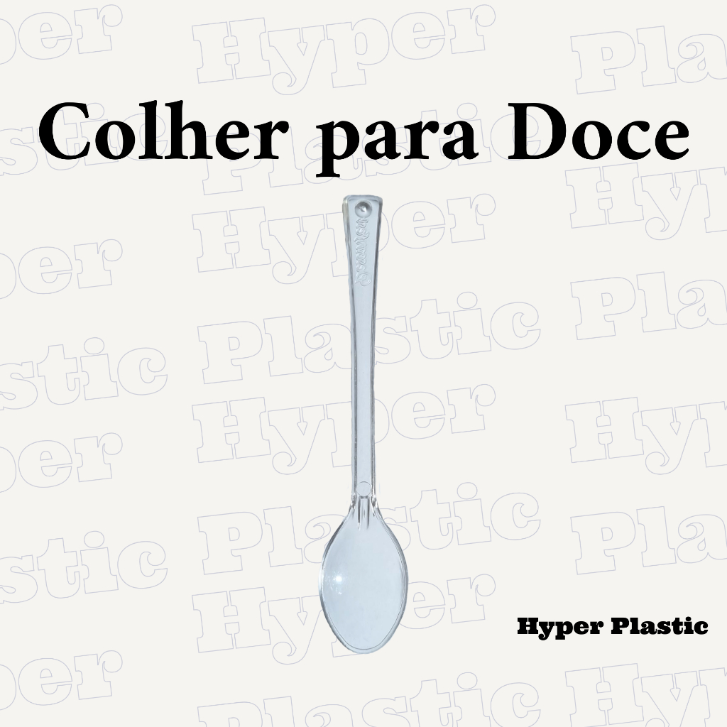Colher para Doces 100 - 600 Unidades Transparente para Café e ...