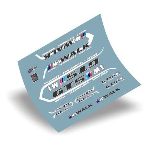 Kit adesivos quadro e suspensão GTS Walk + SR Suntour XCM V2