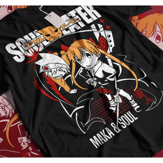 Camiseta Basica Algodao Soul Eater Maka Albarn Soul Eater Evans Cartoon Unissex