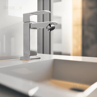 Torneira Pia de Banheiro Lavatório Cromada 100% Metal LUXO 1/4 de VOLTA