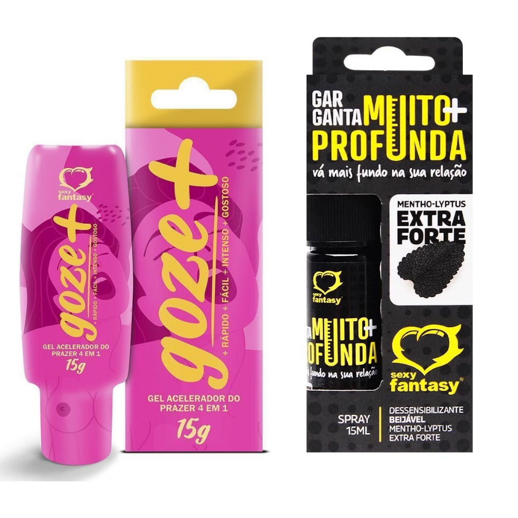 Goze + Facilitador Orgasmo e Anestesico Oral Garganta Muito Mais Profunda  Sexy FAntasy | Shopee Brasil