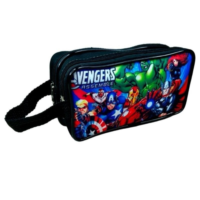 Estojo Escolar Infantil Grande Os Vingadores 2 Compartimentos | Shopee ...