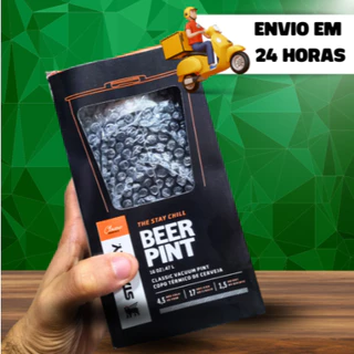 Copo Térmico 473ml Inox Quente e Gelado com Tampa e Abridor para Cerveja, Vinho, Chimarrão, Tererê com marca escrita