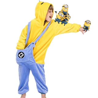 Pijama Infantil Menino Menina Meu Malvado Favorito Macacão Minions Inverno Personagens Divertidos Disney Heróis Presente Crianças