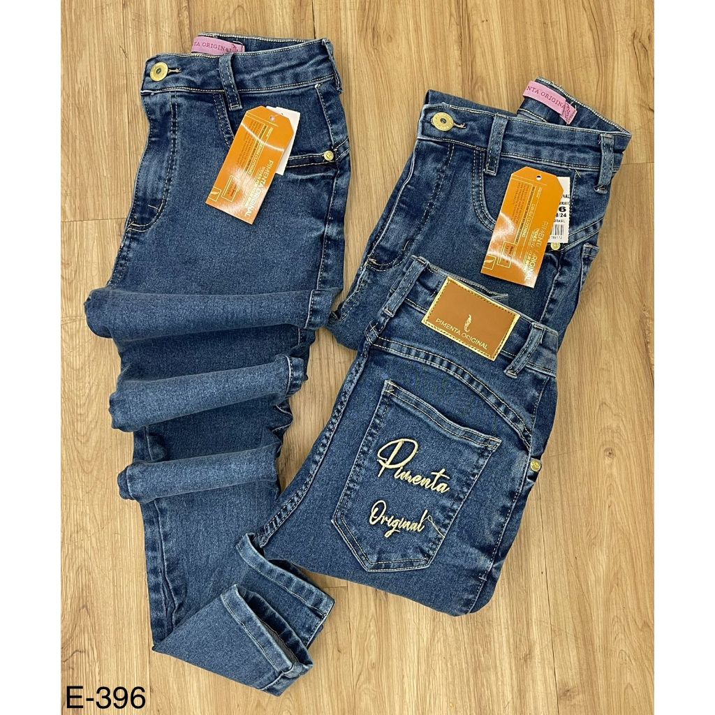 Calça Jeans Feminina Sal E Pimenta Skinny Linda Rasgada Envio Rapido