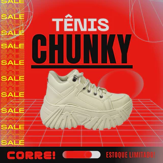 Tênis Feminino Plataforma Chunky Sneaker Sola Alta Tratorada Original Produto Oficial