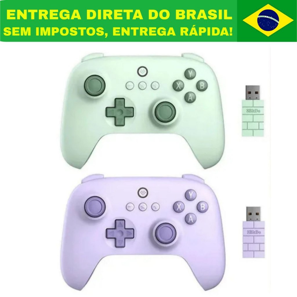 Controle 8BitDo Ultimate Sem Fio 2.4g Gaming Pc Windows, Android, Raspberry Pi, Steam Deck Original