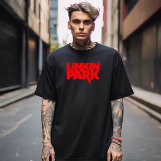 Camiseta Estampada Banda De Rock LINKIN PARK Camisa Algodão Casual