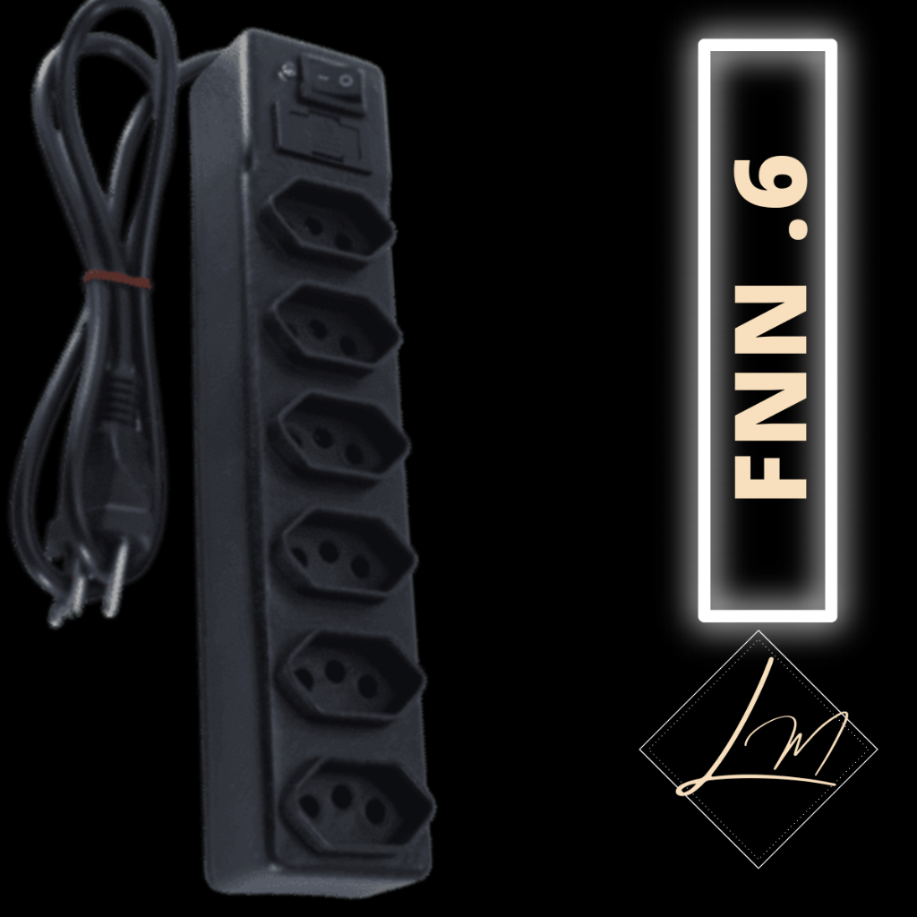 Filtro De Linha Normatizado 6 Tomadas Inmetro Extensão Elétrica Modelo Novo Universal