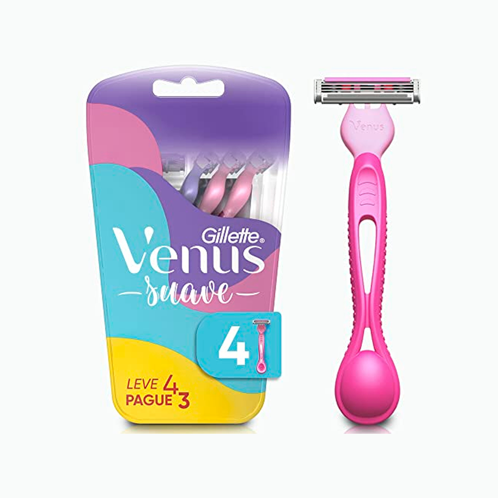 Aparelho de Depilar Descartável Gillete Venus Suave 4 unidades - P&G ...