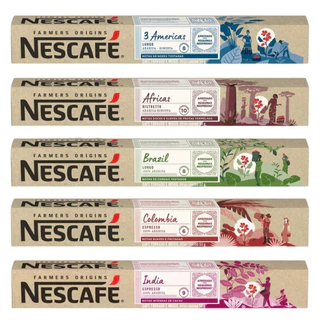Kit 50 Cápsulas Café Nescafé Farmers Origins Nespresso - 5 cxs