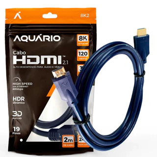 Cabo Hdmi Ultra 2.1 8k 2m 3m 5m Metros Alta Resolução Full Hd Blindado Ponta Gold 120hz Ps5