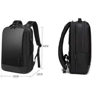Mochila Executiva Com Partes em Couro Legítimo Bange 28L