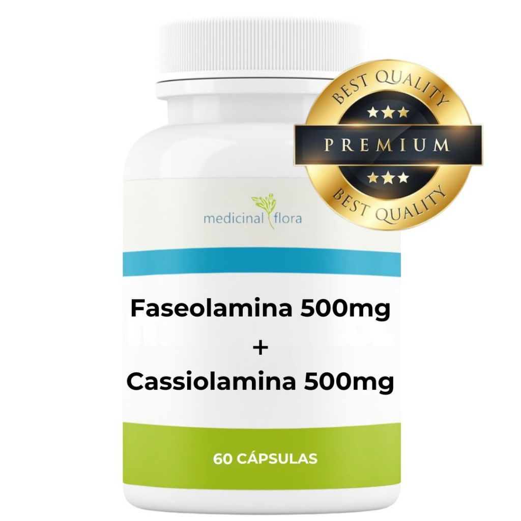 Faseolamina 500mg + Cassiolamina 500mg - 60 Cápsulas | Shopee Brasil