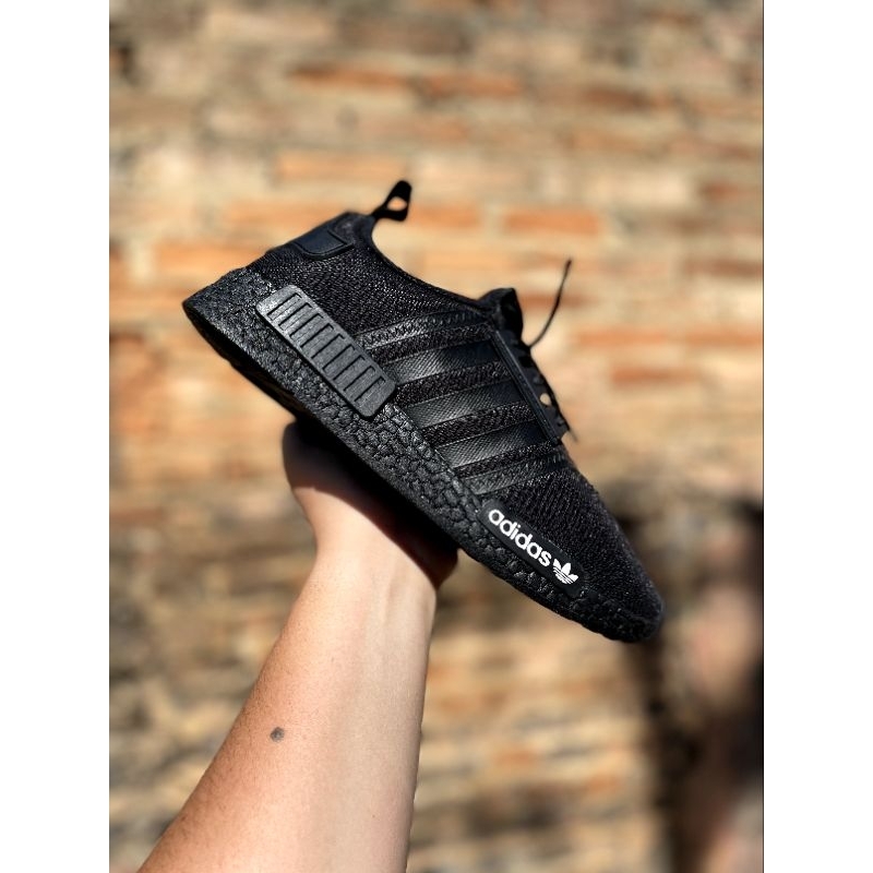 Tênis NMD Masculino Preto branco e vermelho