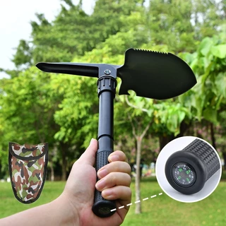 Pá Portátil Dobrável Militar De Emergência Multi-função Acampamento