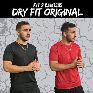 Kit 2 Camisas dry fit masculina academia super confortável