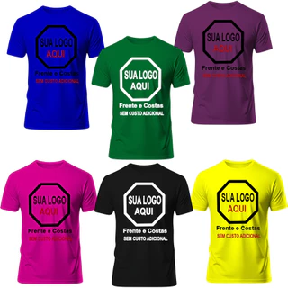 Camiseta Uniforme Personalizado com sua Logo, Estampa, Logomarca Mono...
