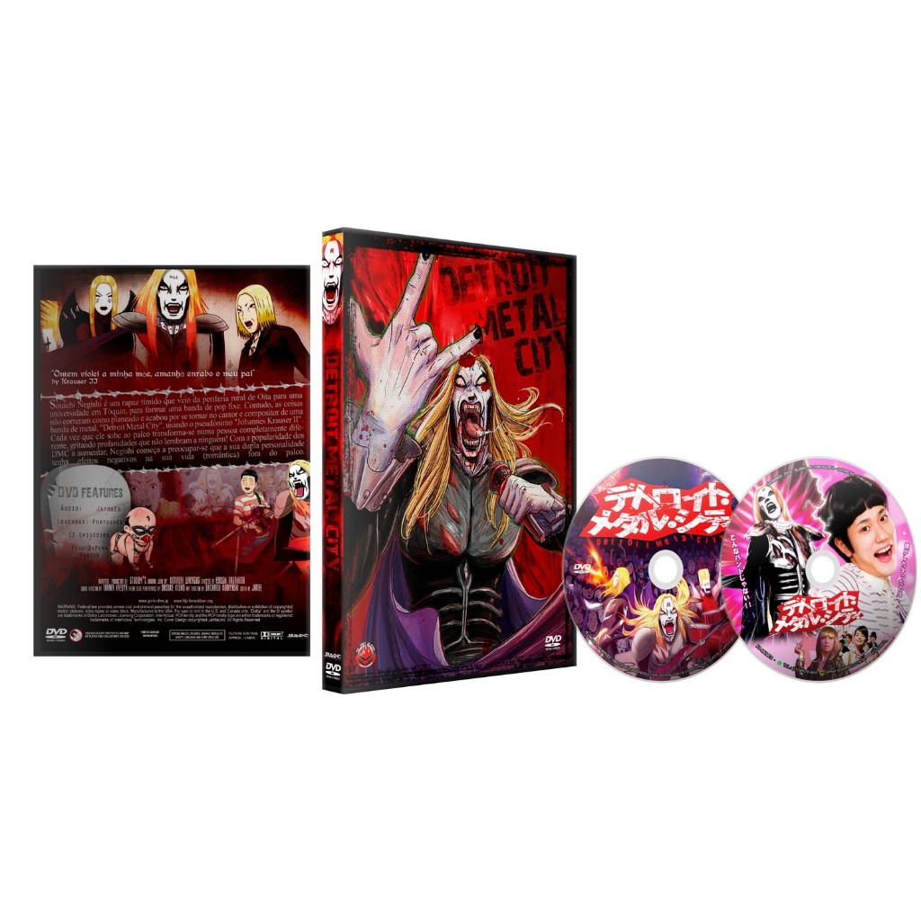 アニメ Detroit Dvd Anime Detroit Metal City Série Completa + Live Action | Shopee