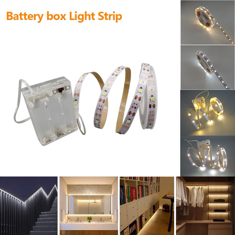 Fita De Led 2,4m De Pilha 72 leds Para Decoração Festa Iluminação Casa ...