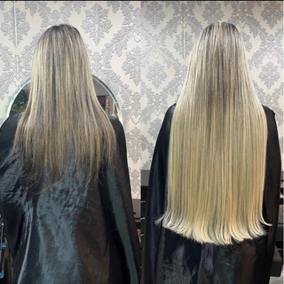 150g Cabelo Russo Misturado Premium Alongamento Completo