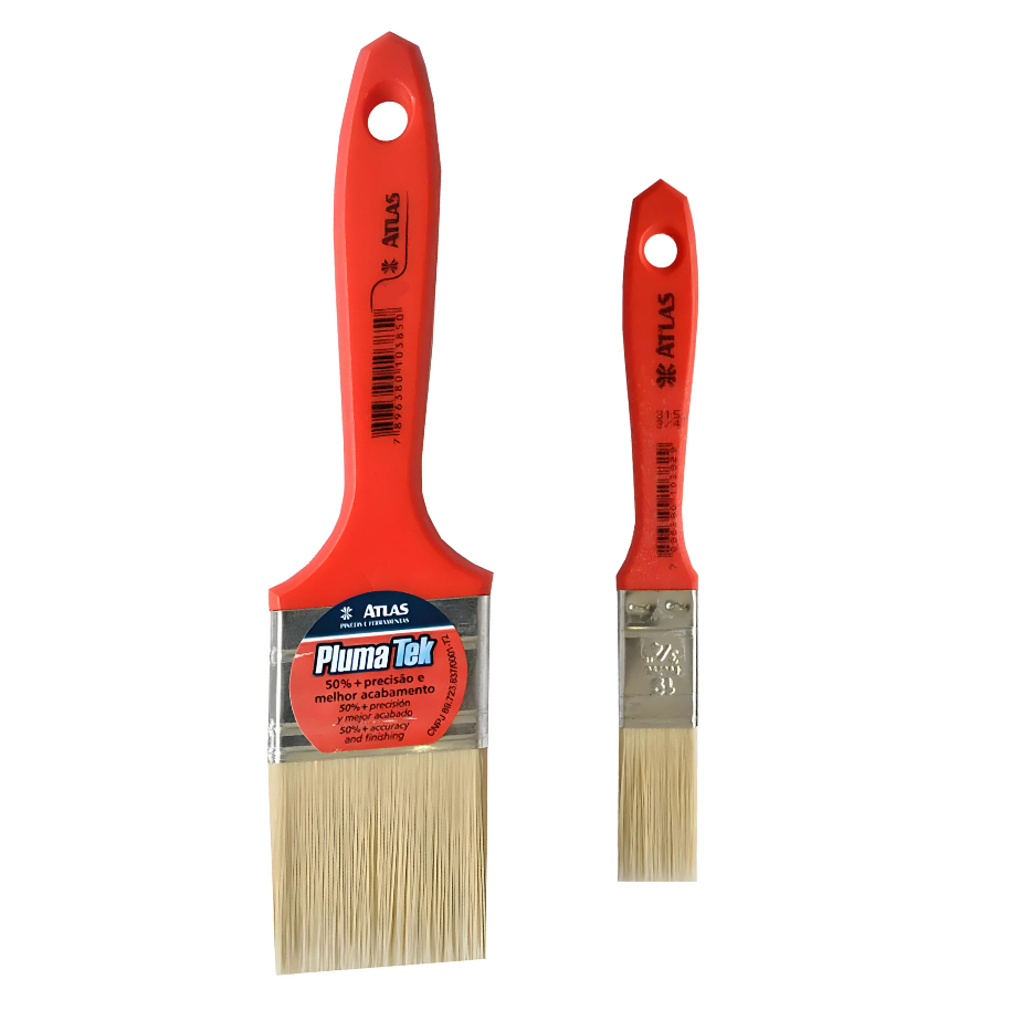 Kit 2 pincel Trincha Plumatek 315 1 1/2 + 1/2 ATLAS AT315 | Shopee Brasil