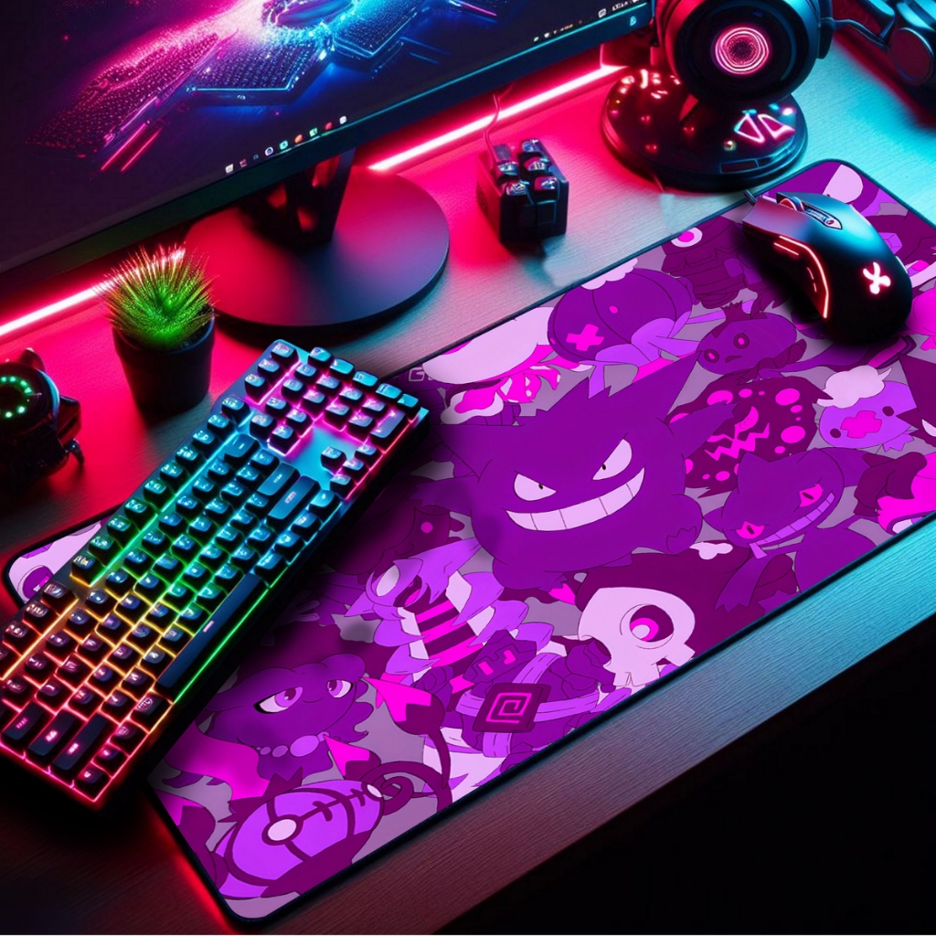 Mouse Pad Gamer Premium Extra Grande 90x55cm Borda Costurada Diversas Estampas RPG Arcade Games