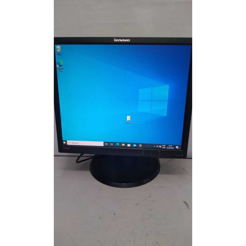 Monitor Lenovo ThinkVision L1900 Quadrado Risco Na Tela 19