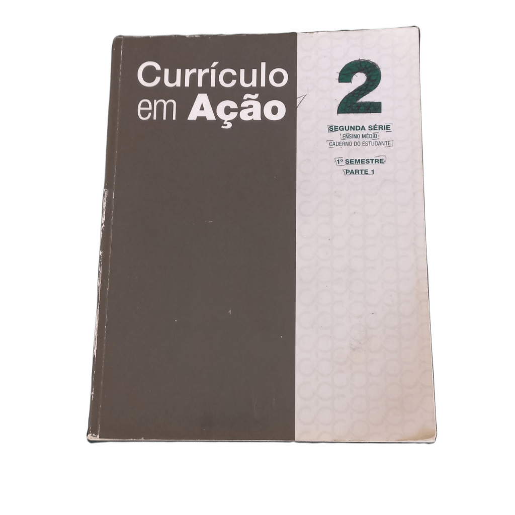 Livros Currículo Em Ação 2ª Série - Ensino Médio / Caderno Do Estudante ...