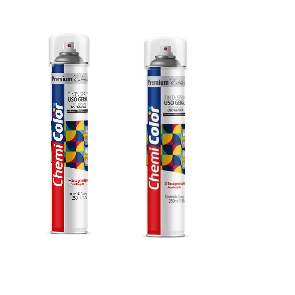Verniz spray 250ml - Chemicolor (Brilhante ou Fosco)