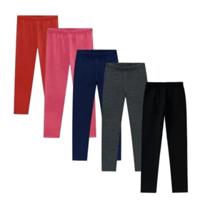 2 Calças Legging Flanelada Kyly 100% Algodão - Tam. 1 ao 16 - ENVIO IMEDIATO.