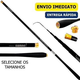 Vara De Pesca Telescópica 100% Carbono Ultra Leve Super Flexível Retrátil Ponta Fina Ação Lenta Leve