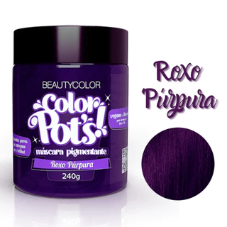 Mascara Pigmentante Color Pots Roxo Purpura 240g Tonalizante Hidratante
