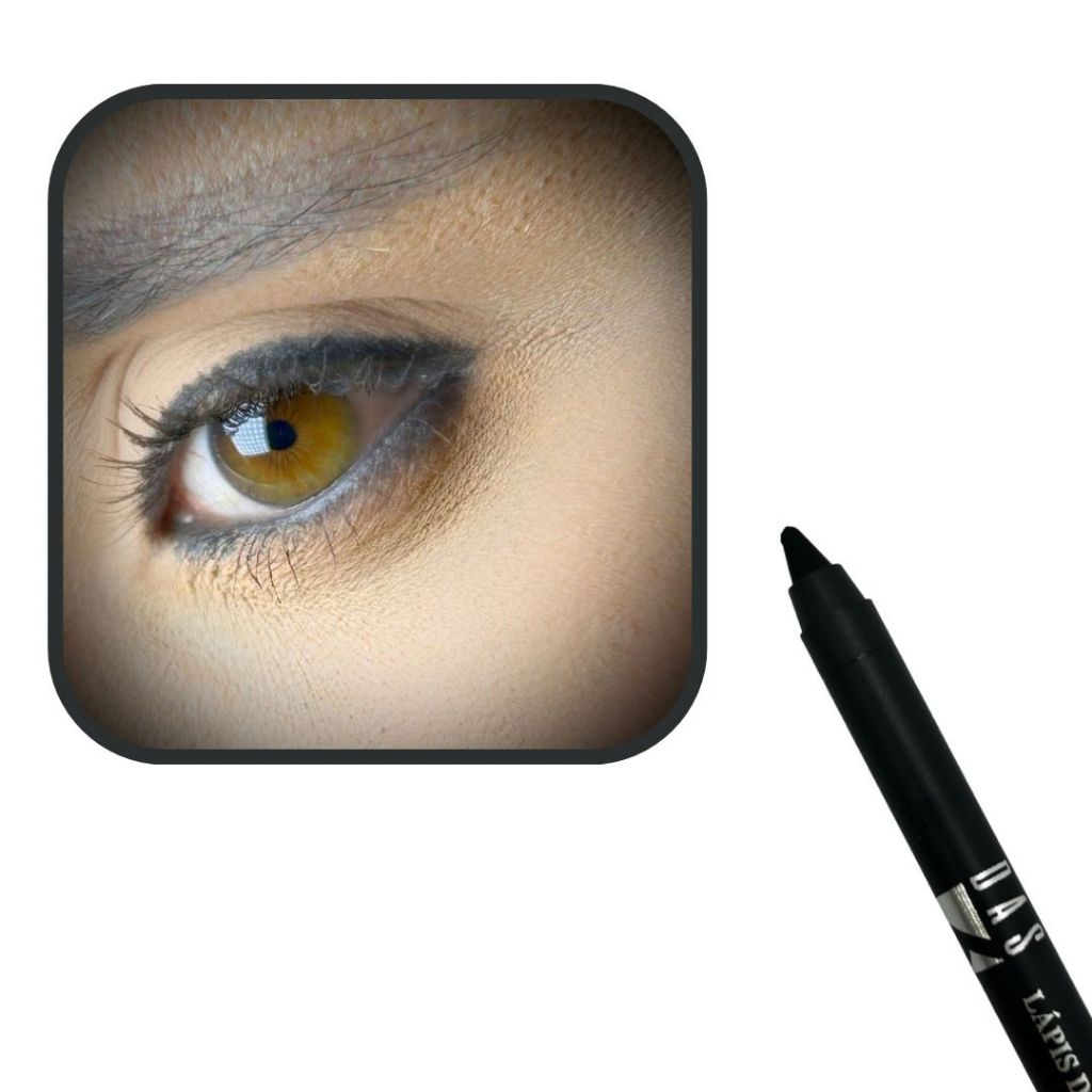 Lápis delineador para olhos preto à prova d'água - Das Três