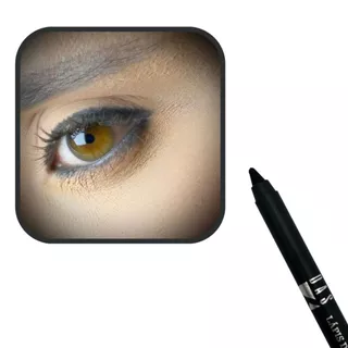 Lápis delineador para olhos preto à prova d'água - Das Três