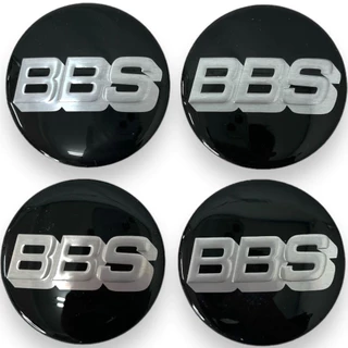 Jogo 4 Emblema Logo Adesivo Roda Bbs 55mm