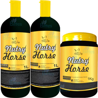 KIT CAPILAR NUTRY HORSE SAN JULLY COSMÉTICOS FORÇA E CRESCIMENTO