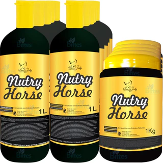 5 KIT CAPILAR NUTRY HORSE SAN JULLY COSMÉTICOS FORÇA E CRESCIMENTO