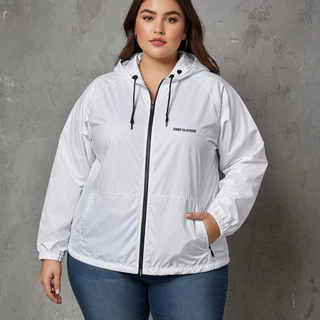 Jaqueta Corta Vento Feminino Impermeável Plus Size P ao G4