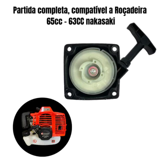 TAMPA ARRANQUE PUXADOR PARTIDA RETRÁTIL PARA ROÇADEIRA 65CC- 63CC NAKASAKI