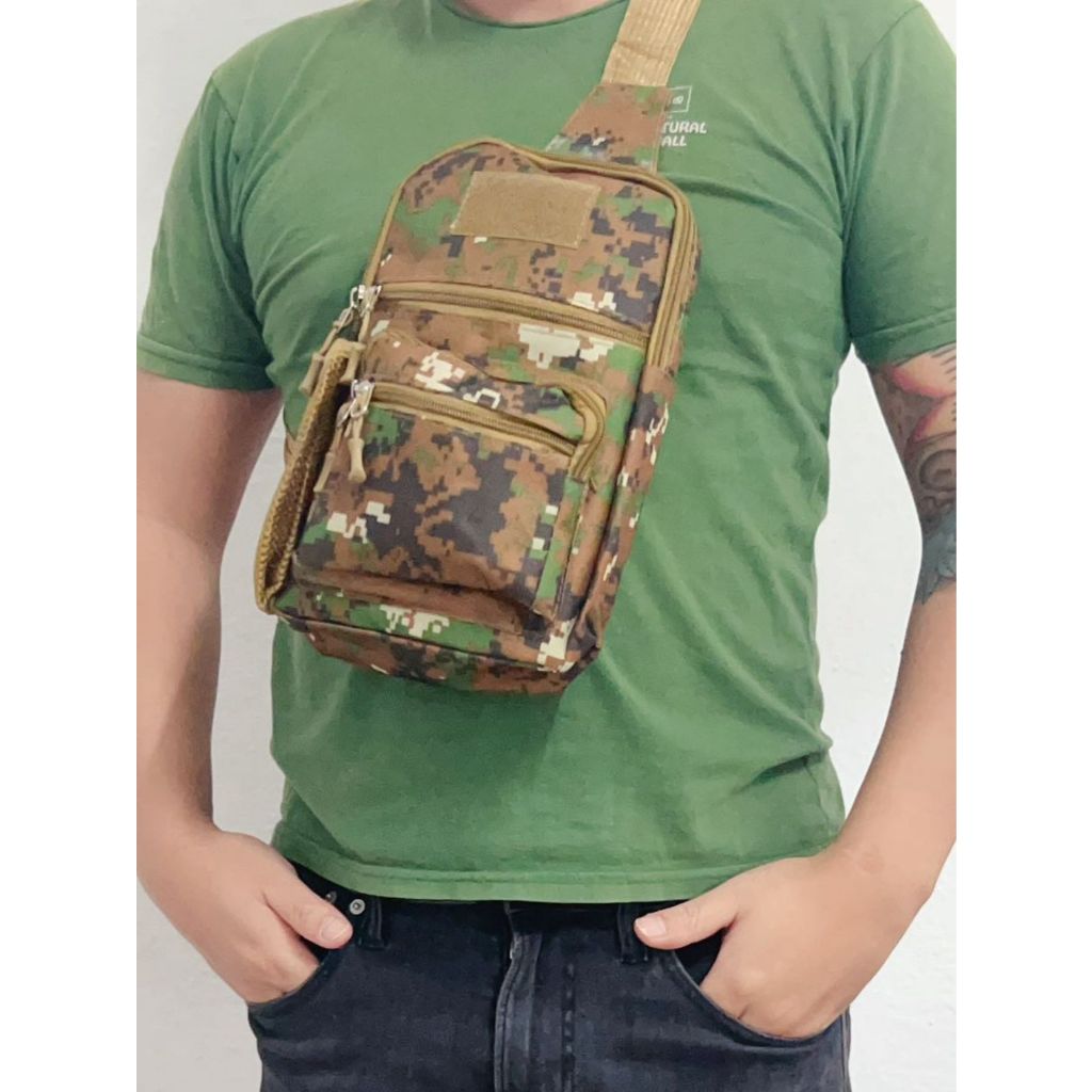 Mochila Tática Camuflada,Saco Tático Militar Sling Homens Caminhada Ao Ar Livre De Camping
