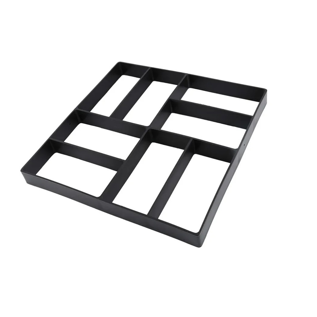 Forma Tijolinho p/ Decoração de Jardim Piso Concreto Bloco Decorado - Easy Piso Original c/ Manual