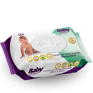 Kit - 10 Lenços/Toalhas Umedecidas Baby Free C/100