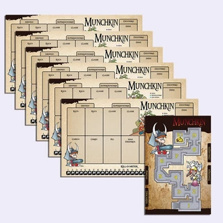 Tabuleiro Munchkin Playmat Boardgame Kit 6 Jogadores + 1 Central